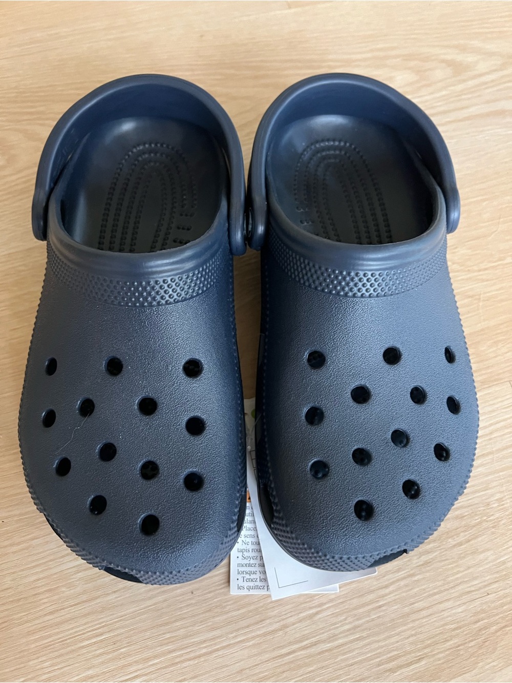 NWT navy blue crocs
